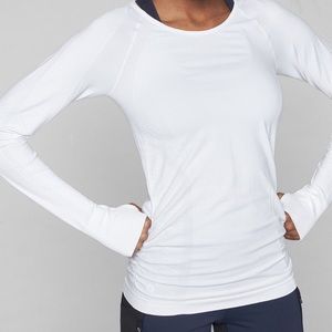 Athleta Women's Long Sleeve White Tee